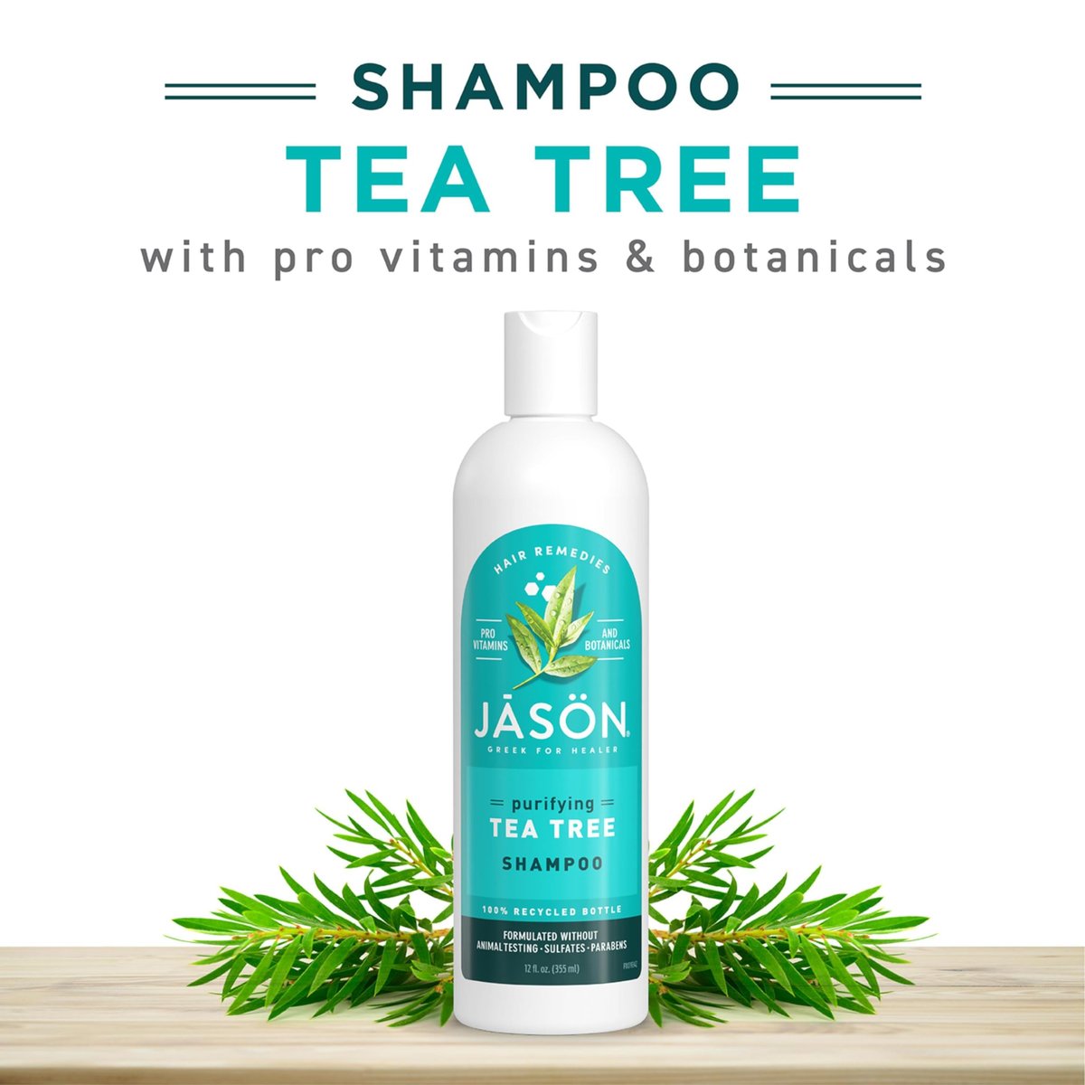 Jason Tea Tree Shampoo 12 oz – Clarifying and Soothing Hair Care Avelisse