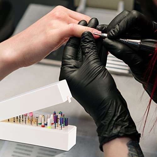 Anfigo Nail Drill Bits Holder - 30 Holes Dustproof Efile Bit Organizer Case for Acrylic Nail Drill Bits, Manicure Tools (Large, Multicolor) - görsel 12