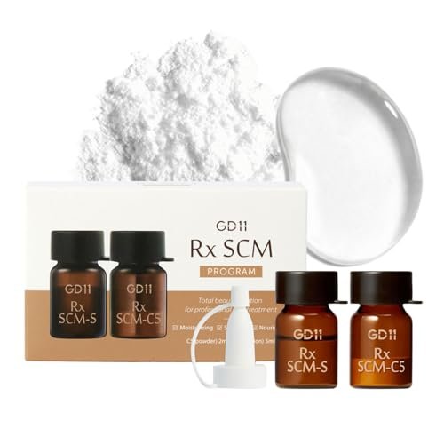 GD11 SCM 2-Step Exosome Ampoule - Freeze-Dried Powder & Moisture Activator with CICA, Panthenol & Ceramide - K-Beauty Hydration Serum (1 Pair, 5000ppm) - görsel 2