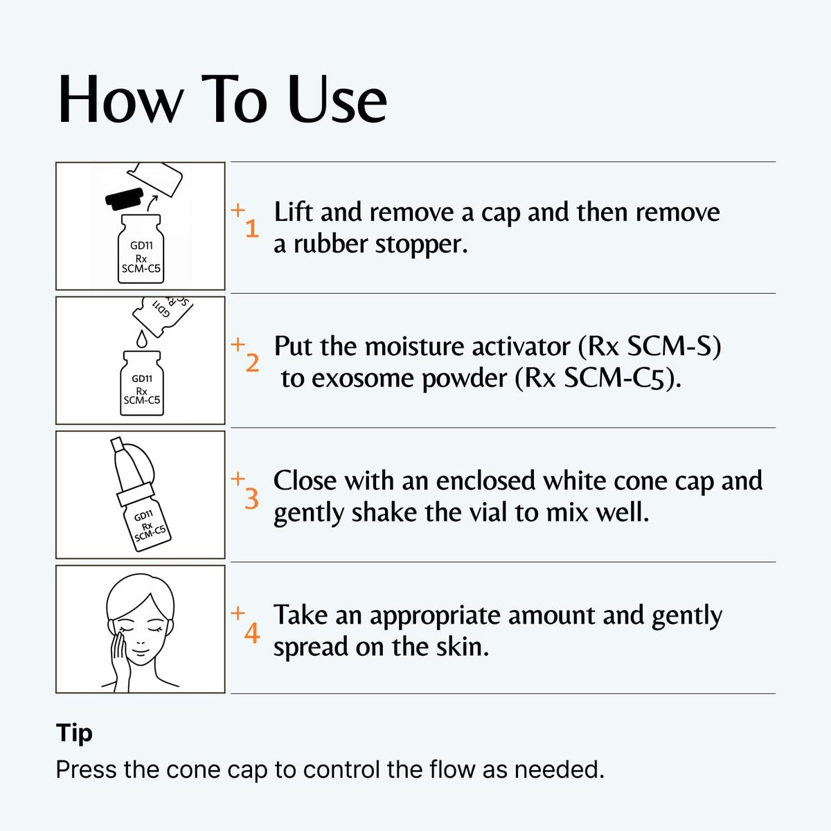 GD11 SCM 2-Step Exosome Ampoule - Freeze-Dried Powder & Moisture Activator with CICA, Panthenol & Ceramide - K-Beauty Hydration Serum (1 Pair, 5000ppm) - görsel 17