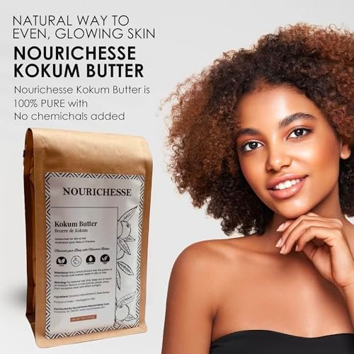 Nourichesse Kokum Butter - 1 LB (16oz) Block. Pure, Unrefined Butter for Skin & Hair Moisturizer. DIY Soap, Balm, Cream Base. - görsel 12