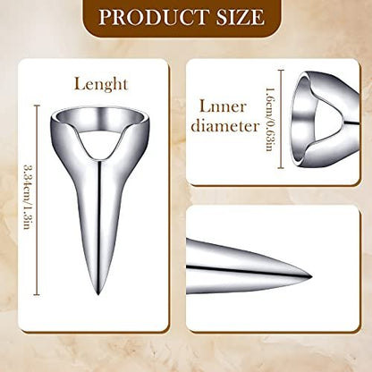Jadive 6 Pieces Metal Hair Parting & Sectioning Rings - Stitch Braid Tool for Women, Salon Use, Halloween Cosplay