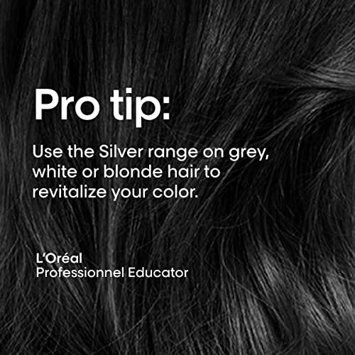 L'Oréal Professionnel Paris Color Depositing Purple Shampoo - Neutralizes Unwanted Yellow Tones for Blonde, Bleached, White & Gray Hair, 16.9 Fl Oz Avelisse