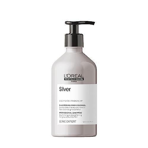 L'Oréal Professionnel Paris Color Depositing Purple Shampoo - Neutralizes Unwanted Yellow Tones for Blonde, Bleached, White & Gray Hair, 16.9 Fl Oz Avelisse