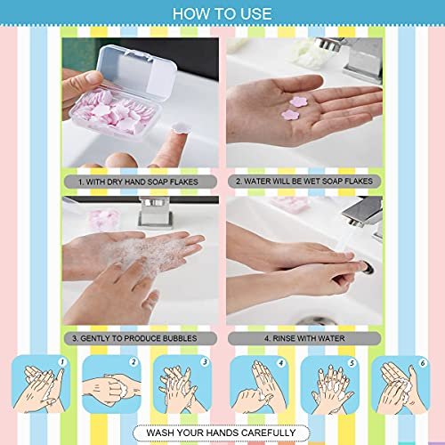FERCAISH 400 Petal Soap Sheets – Portable Dissolvable Hand Soap for Travel, Camping & Hiking (4 Box Set) - görsel 10