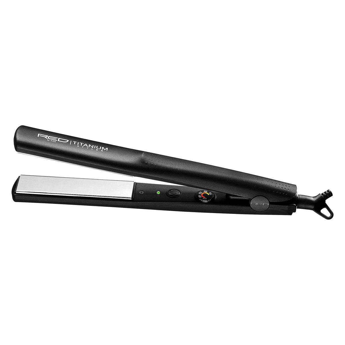 Red by Kiss 1-Inch Titanium Flat Iron with Temperature Control (FT10) - Adjustable Open Dial - görsel 1