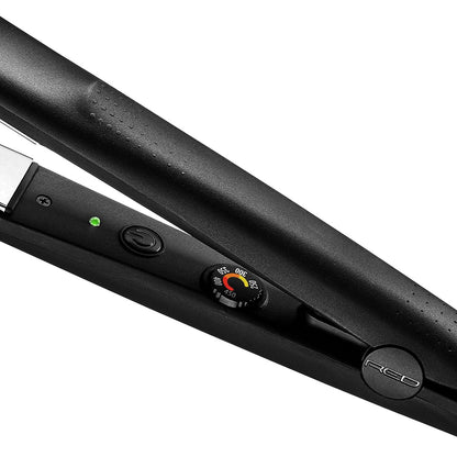 Red by Kiss 1-Inch Titanium Flat Iron with Temperature Control (FT10) - Adjustable Open Dial