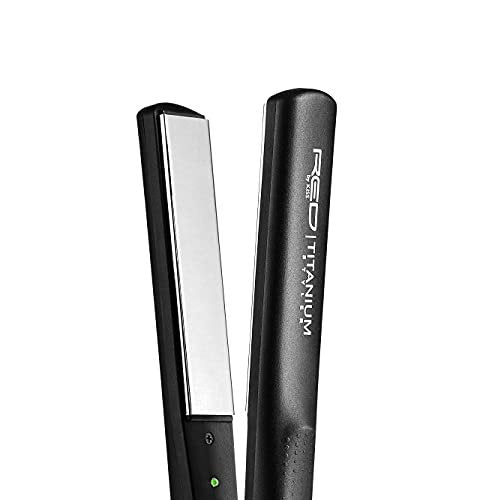 Red by Kiss 1-Inch Titanium Flat Iron with Temperature Control (FT10) - Adjustable Open Dial - görsel 6