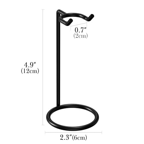 Linkidea Stainless Steel Safety Razor Stand - Tall Black Travel Shaving Razor Holder, Compatible with Gillette Fusion 5 Long Handle Razors - görsel 5