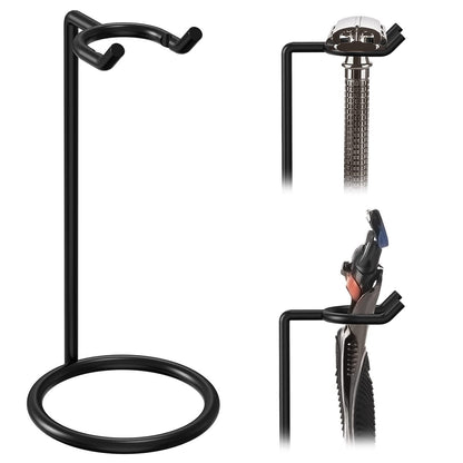Linkidea Stainless Steel Safety Razor Stand - Tall Black Travel Shaving Razor Holder, Compatible with Gillette Fusion 5 Long Handle Razors