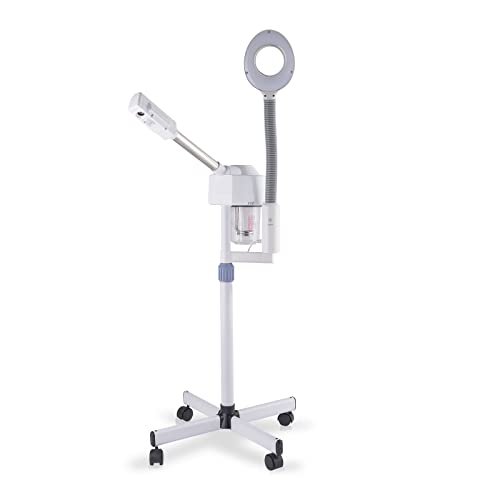 OmySalon 2 in 1 Facial Steamer with 5X Magnifying Lamp & Touch Screen - Professional Face Spa Mist for Home Use - görsel 2