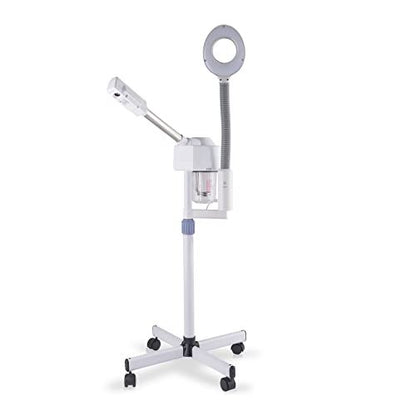 OmySalon 2 in 1 Facial Steamer with 5X Magnifying Lamp & Touch Screen - Professional Face Spa Mist for Home Use