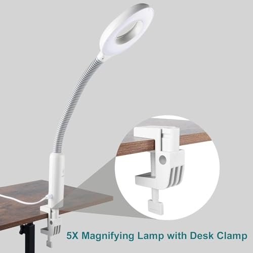 OmySalon 2 in 1 Facial Steamer with 5X Magnifying Lamp & Touch Screen - Professional Face Spa Mist for Home Use - görsel 12
