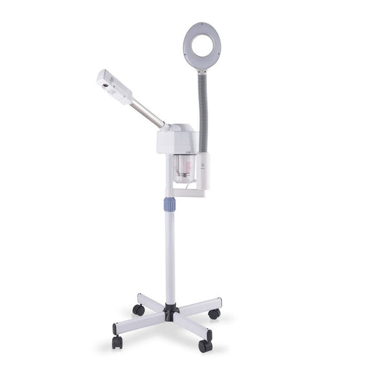 OmySalon 2 in 1 Facial Steamer with 5X Magnifying Lamp & Touch Screen - Professional Face Spa Mist for Home Use