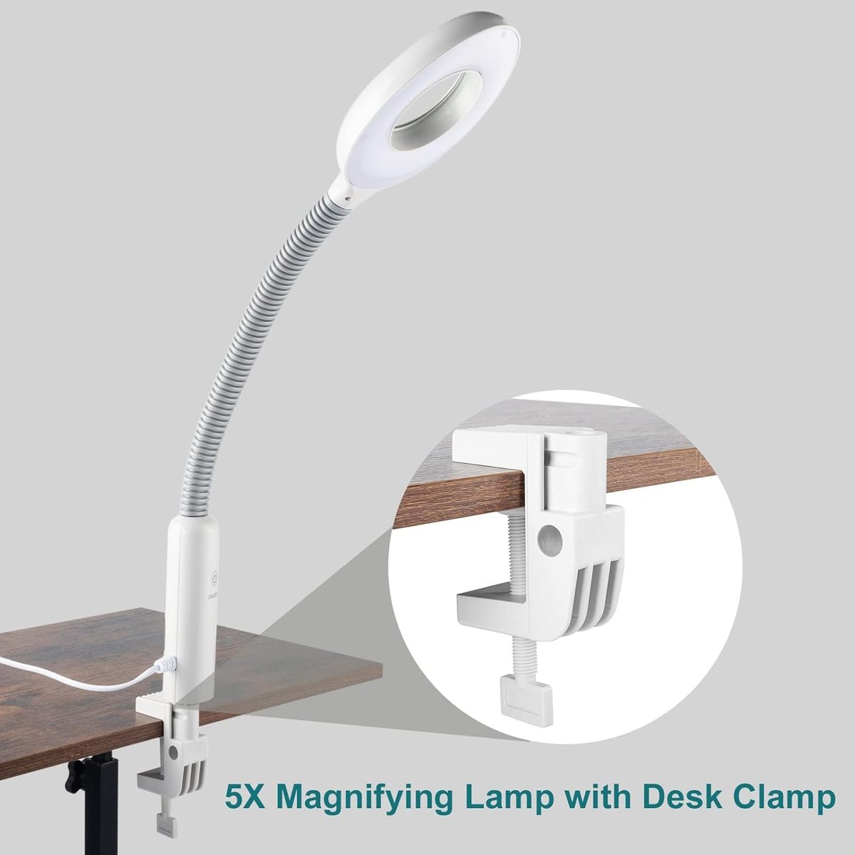 OmySalon 2 in 1 Facial Steamer with 5X Magnifying Lamp & Touch Screen - Professional Face Spa Mist for Home Use - görsel 11