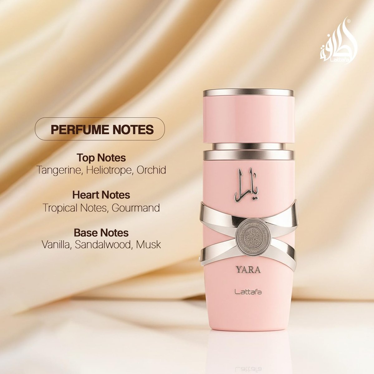 Lattafa Yara Eau de Parfum for Women - Vanilla, Gourmand, Fruity, Floral Long-Lasting Fragrance 100 ml Avelisse