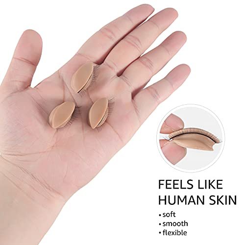 Miuffue Lash Mannequin Head with 2 Pairs Replacement Eyelids – Silicone Realistic Face for Eyelash Extension Training Avelisse
