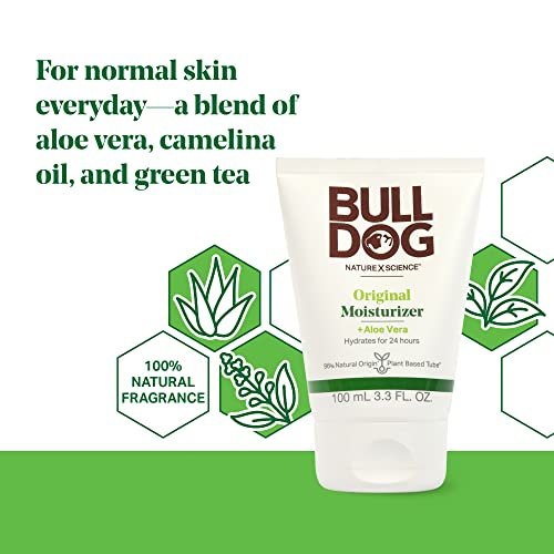 Bulldog Original Facial Moisturizer for Men, 3.3 Fl Oz (Pack of 2) – Natural Skincare & Grooming Avelisse