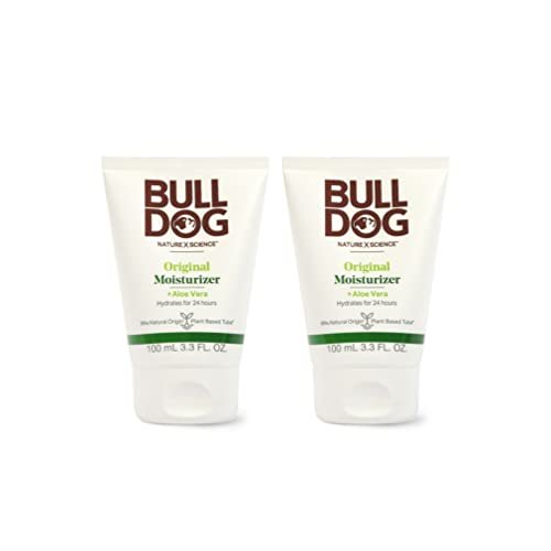Bulldog Original Facial Moisturizer for Men, 3.3 Fl Oz (Pack of 2) – Natural Skincare & Grooming Avelisse