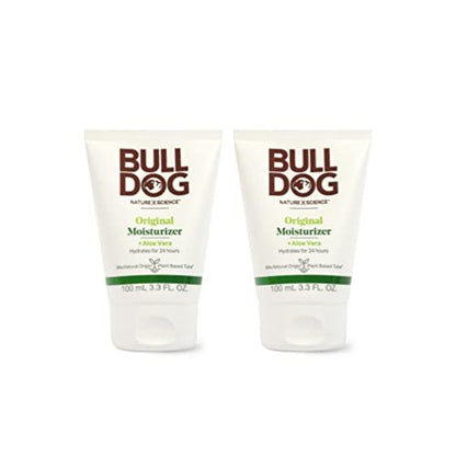 Bulldog Original Facial Moisturizer for Men, 3.3 Fl Oz (Pack of 2) – Natural Skincare & Grooming Avelisse