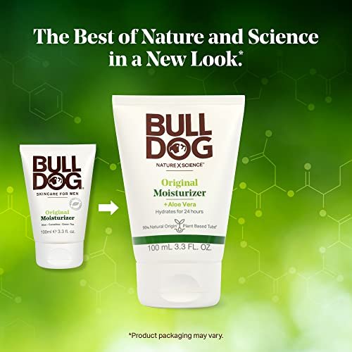 Bulldog Original Facial Moisturizer for Men, 3.3 Fl Oz (Pack of 2) – Natural Skincare & Grooming Avelisse