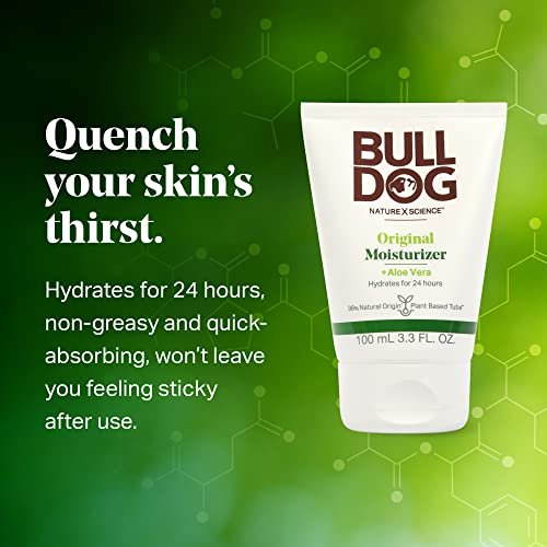 Bulldog Original Facial Moisturizer for Men, 3.3 Fl Oz (Pack of 2) – Natural Skincare & Grooming Avelisse