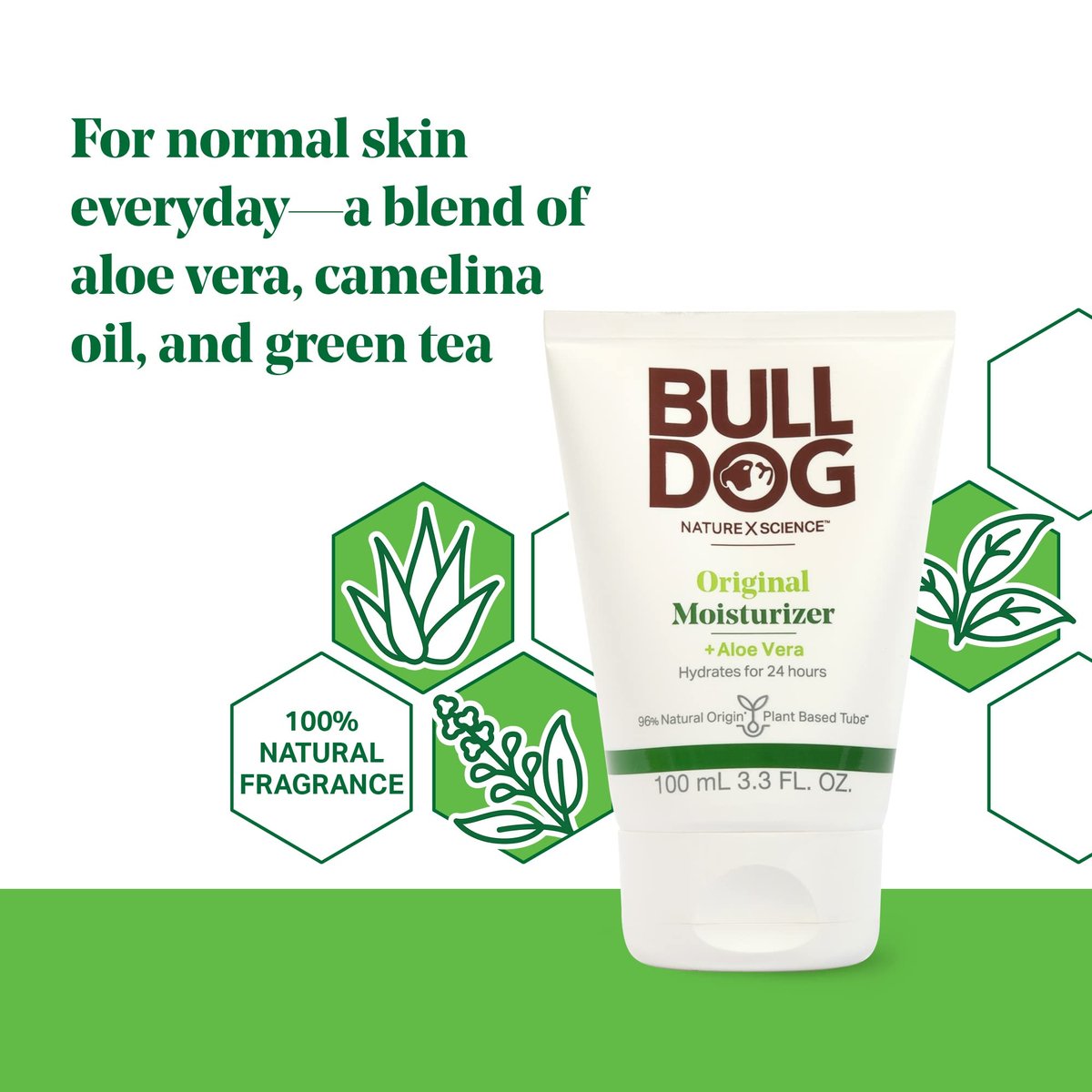 Bulldog Original Facial Moisturizer for Men, 3.3 Fl Oz (Pack of 2) – Natural Skincare & Grooming Avelisse
