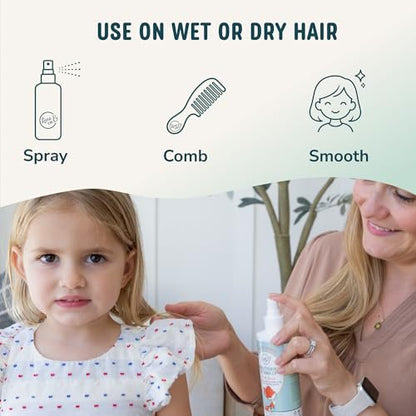 LANE & CO. Kids Hair Detangler Spray - Leave In Conditioner for Knots, Tangles & Frizz, Baby Detangler Spray for Wet or Dry Hair, Vegan, 8 fl oz Avelisse