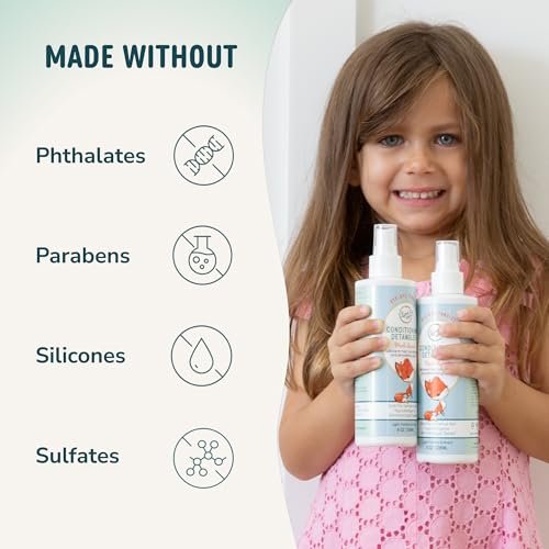 LANE & CO. Kids Hair Detangler Spray - Leave In Conditioner for Knots, Tangles & Frizz, Baby Detangler Spray for Wet or Dry Hair, Vegan, 8 fl oz Avelisse