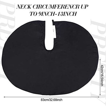 3-Piece Makeup Capes for Clients - Salon Hair Dye Aprons, Styling Shampoo Capes, Barber Short Smock (Black, White, Pink) Avelisse