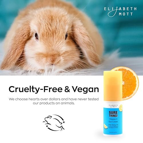 Elizabeth Mott Sure Thing Vitamin C Eye Cream – Brightening & De-Puffing Eye Treatment for Dark Circles, Vegan & Cruelty-Free, 0.5 oz Avelisse
