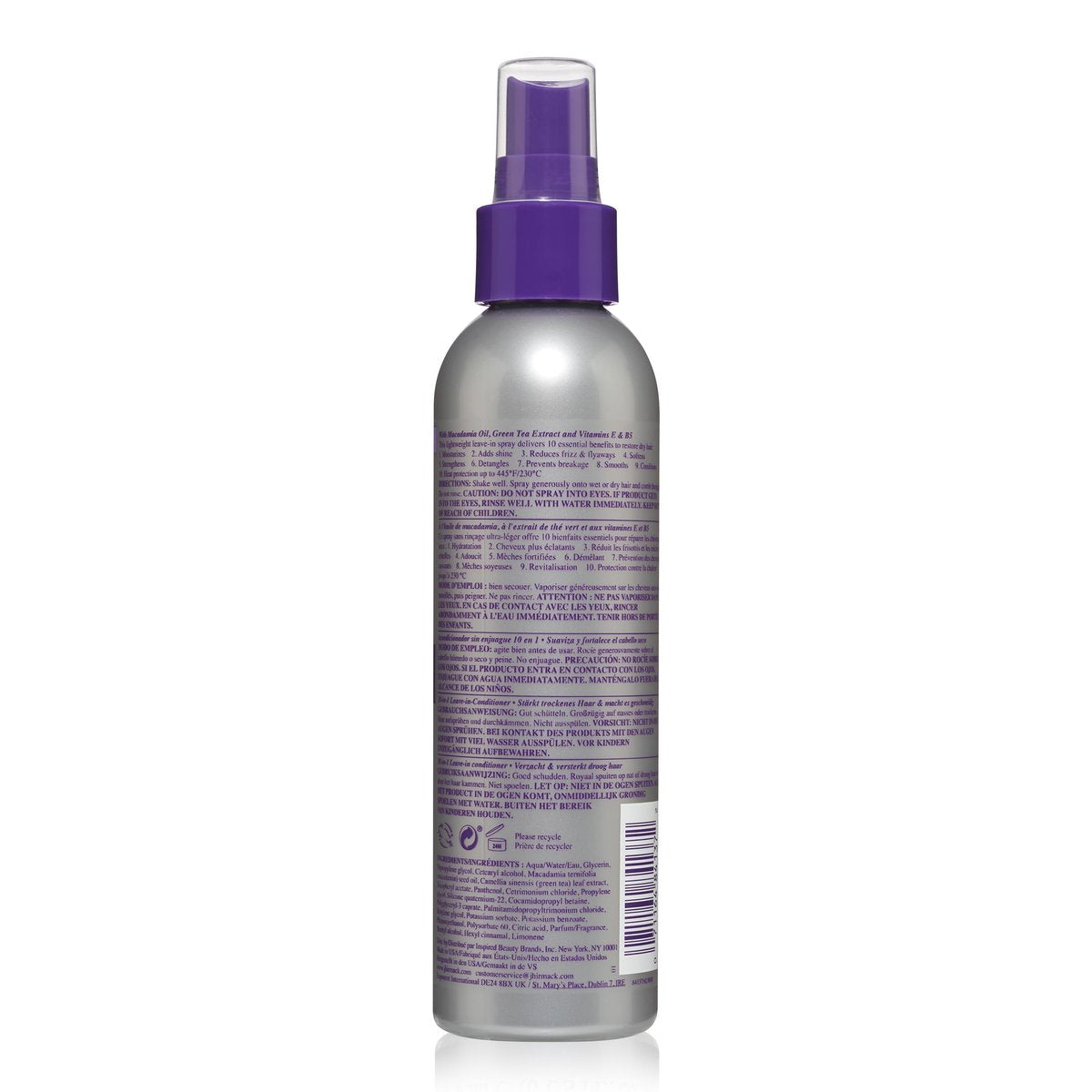Jhirmack 10-in-1 Leave-In Conditioner Spray | Heat Protectant, Detangler, Shine & Repair | Vitamin E & B5 | 6 Fl Oz - görsel 11