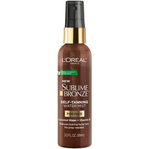 L'Oreal Paris Sublime Bronze Self Tanning Facial Mist - Water-Based with Coconut Water & Vitamin E, 3 fl. oz Avelisse
