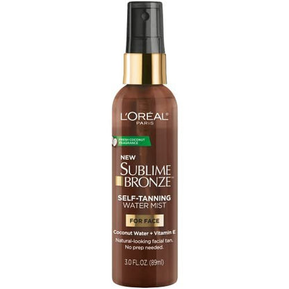 L'Oreal Paris Sublime Bronze Self Tanning Facial Mist - Water-Based with Coconut Water & Vitamin E, 3 fl. oz Avelisse