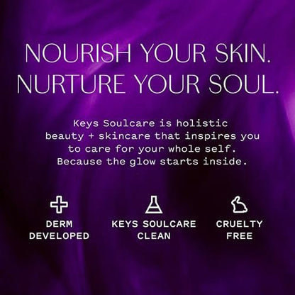 Keys Soulcare Golden Cleanser - Foaming Face Wash with Manuka Honey, Gently Removes Dirt & Makeup, Cruelty-Free, Calming Scent, 5.75 Fl Oz