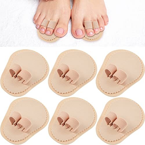 Nuanchu 6-Piece Double Toe Straightener & Hammer Toe Splint Corrector for Foot Pain Relief - görsel 2
