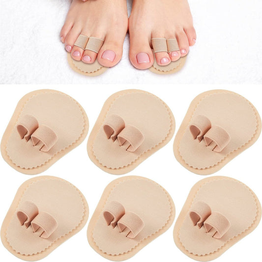 Nuanchu 6-Piece Double Toe Straightener & Hammer Toe Splint Corrector for Foot Pain Relief