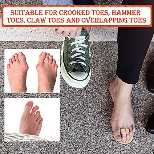 Nuanchu 6-Piece Double Toe Straightener & Hammer Toe Splint Corrector for Foot Pain Relief - görsel 10