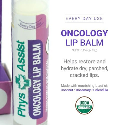 PhysAssist Oncology Cream 4 oz + Lip Balm – Hydrating & Soothing for Stressed Skin, Clinically Tested, Non-Irritant Avelisse