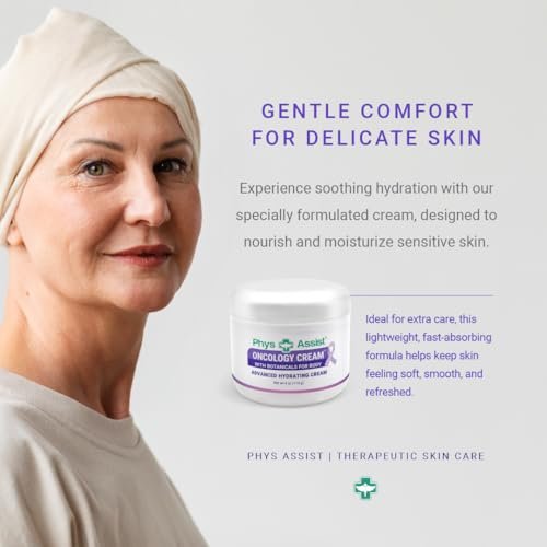 PhysAssist Oncology Cream 4 oz + Lip Balm – Hydrating & Soothing for Stressed Skin, Clinically Tested, Non-Irritant Avelisse