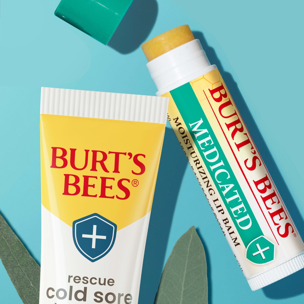 Burt's Bees Cold Sore Treatment & Medicated Lip Balm with Menthol & Eucalyptus Oil, 2 Tubes - görsel 11