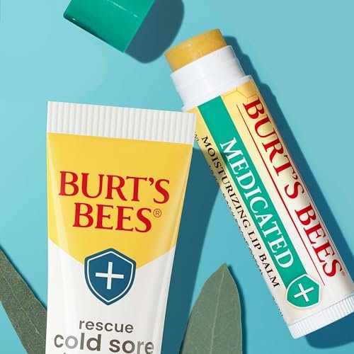 Burt's Bees Cold Sore Treatment & Medicated Lip Balm with Menthol & Eucalyptus Oil, 2 Tubes - görsel 12