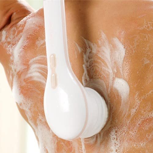 Finishing Touch Flawless Cleanse Spa Electric Body Brush – 3 Multi-Purpose Heads for Full Body Exfoliation & Cleansing (Rose) Avelisse