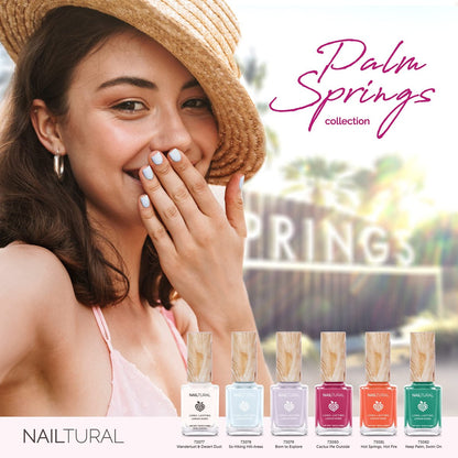 Nailtural Origin Long Lasting Plant-Based Nail Polish – Coral Orange (Hot Springs, Hot Fire) – 0.37 Fl Oz – Vegan, Cruelty-Free & Non-Toxic