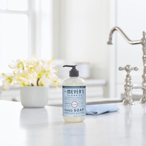 Mrs. Meyer's Clean Day Hand Soap, Snowdrop, 12.5 fl oz (Pack of 3) - Made with Essential Oils Avelisse