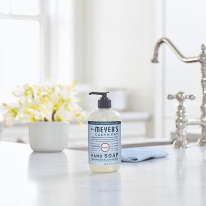 Mrs. Meyer's Clean Day Hand Soap, Snowdrop, 12.5 fl oz (Pack of 3) - Made with Essential Oils Avelisse