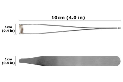 Seki Japan Ear Hair Trimmer Clipper Cutter Tweezers Shape with Spring Safe Design for Hair Removal, Japanese Stainless Steel Avelisse