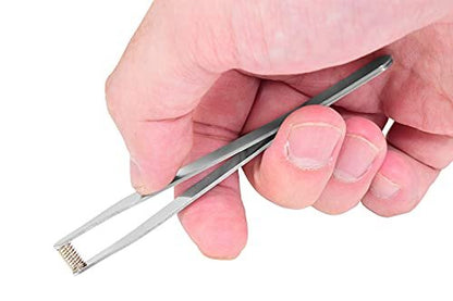 Seki Japan Ear Hair Trimmer Clipper Cutter Tweezers Shape with Spring Safe Design for Hair Removal, Japanese Stainless Steel Avelisse