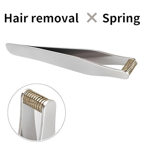 Seki Japan Ear Hair Trimmer Clipper Cutter Tweezers Shape with Spring Safe Design for Hair Removal, Japanese Stainless Steel Avelisse