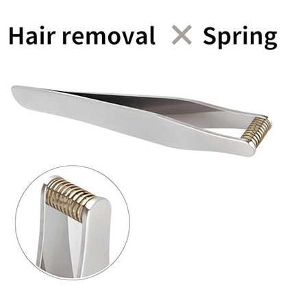 Seki Japan Ear Hair Trimmer Clipper Cutter Tweezers Shape with Spring Safe Design for Hair Removal, Japanese Stainless Steel Avelisse